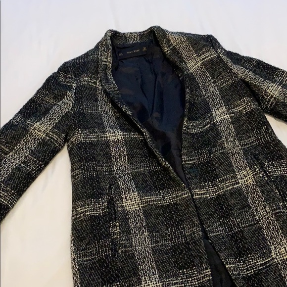 Zara Plaid Overcoat - Picture 1 of 3
